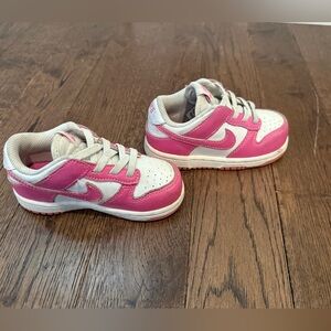 Nike Kids Pink and White Sneakers